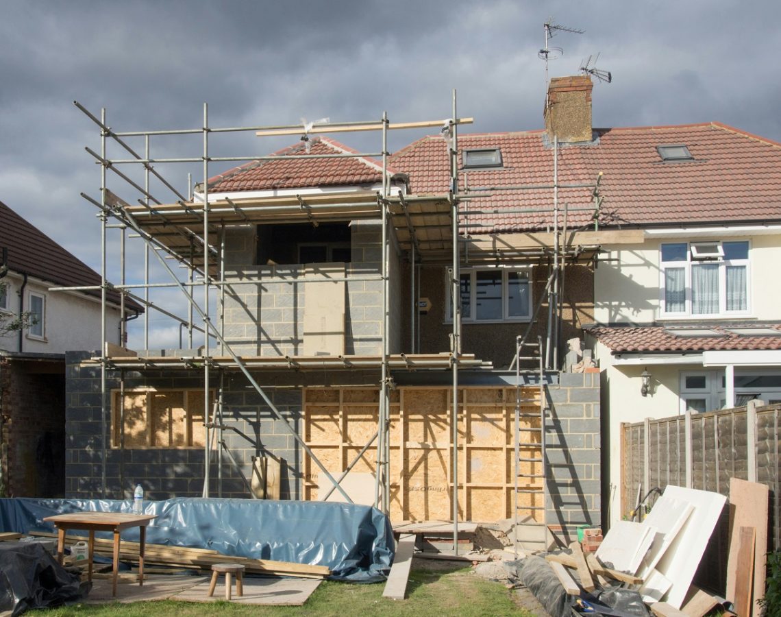 house under renovation